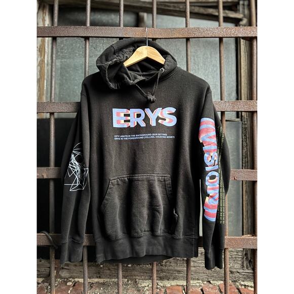 Jaden Smith X MSFTSrep ERYS RARE Men’s Graphic Tour Hoodie Mens Small - Picture 1 of 8